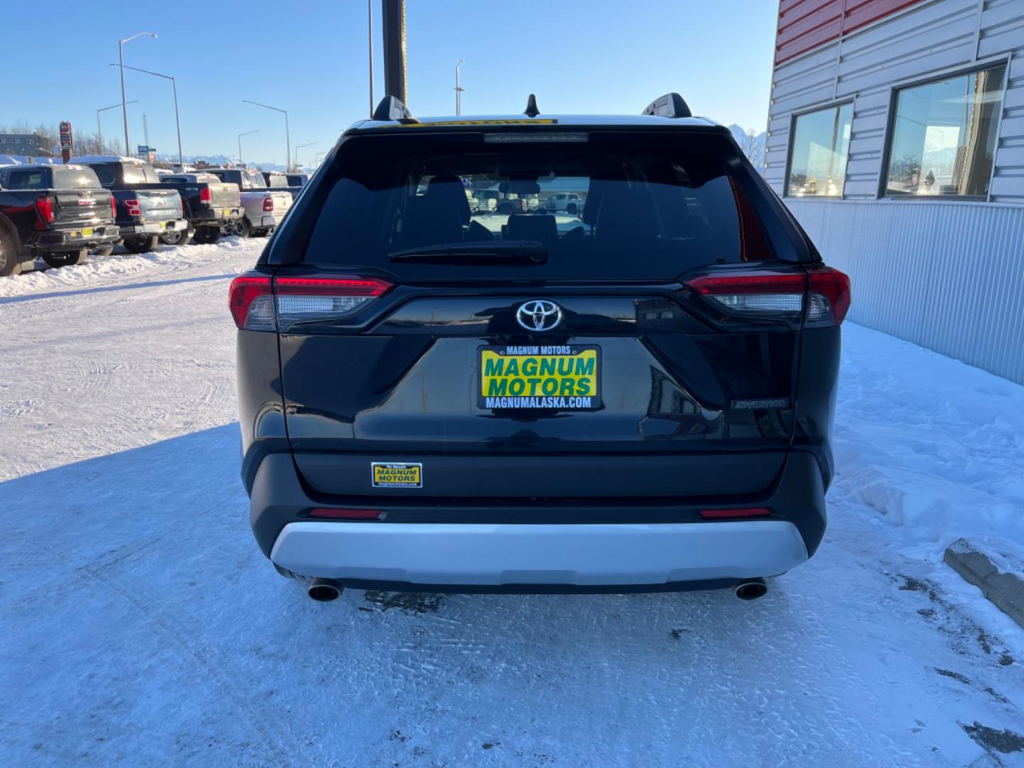 2021 BLACK /Black TOYOTA RAV4 ADVENTURE (2T3J1RFV5MW) with an 2.5L engine, Automatic transmission, located at 1960 Industrial Drive, Wasilla, 99654, (907) 274-2277, 61.573475, -149.400146 - Photo#3